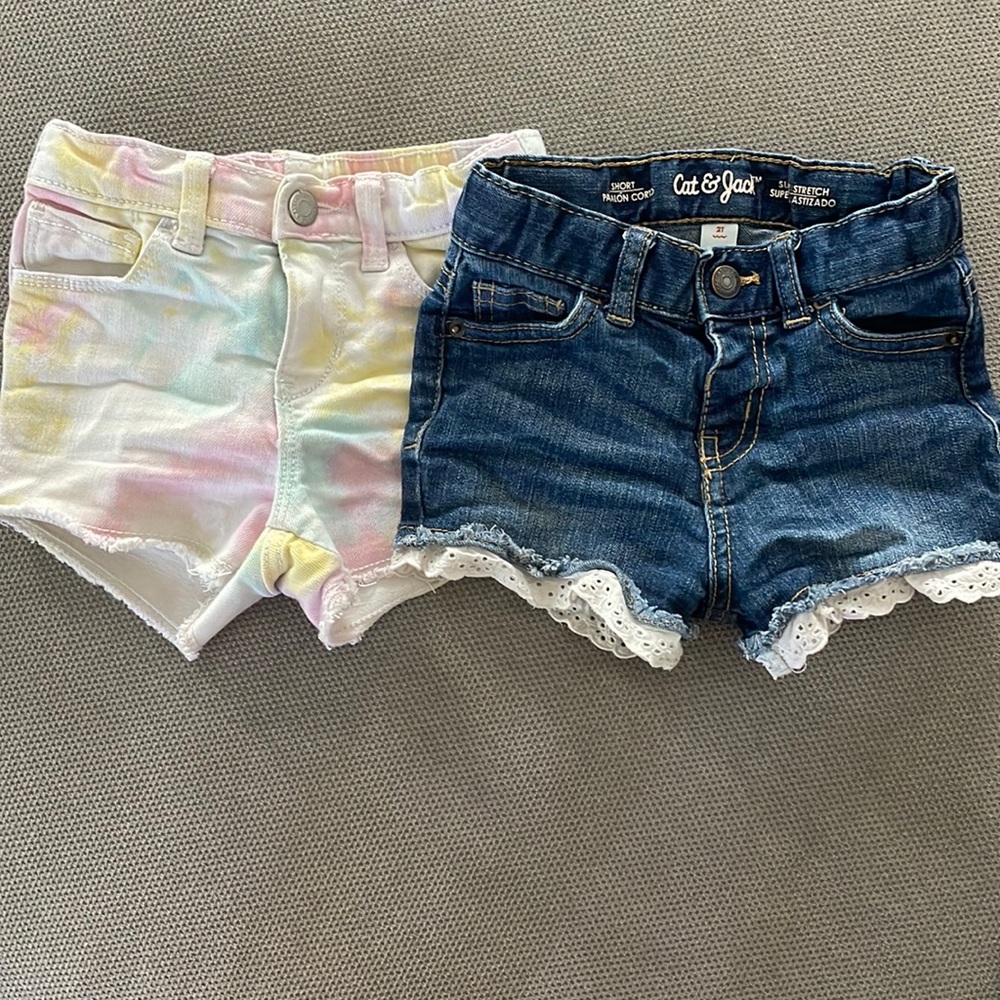 Pair of Toddler girls Denim shorts